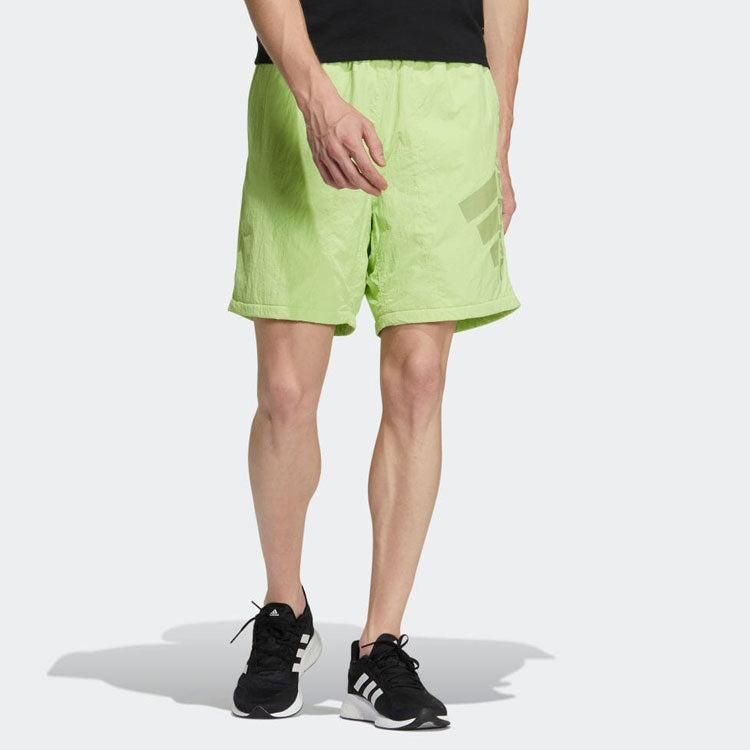 Men's adidas SS22 Logo Side Sports Shorts Japanese Version Green HD0051