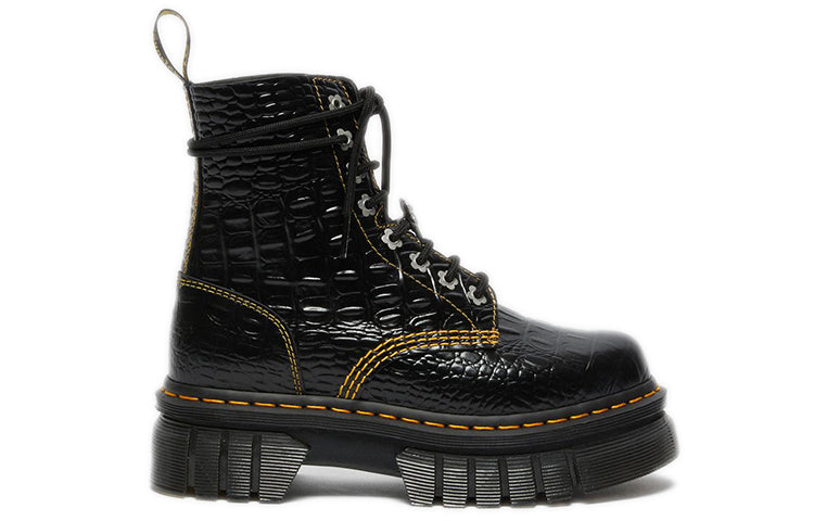 (WMNS) Dr. Martens Audrick x Heaven by Marc Jacobs Croc Boots 'Black' 27512001