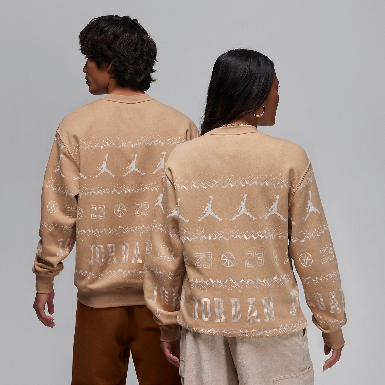 Air Jordan Essentials Holiday Fleece Crew 'Hemp' FD7463-200