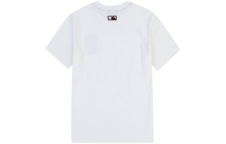 MLB Basic Small Printing Casual Sports Short Sleeve Unisex White 31TSD2931
