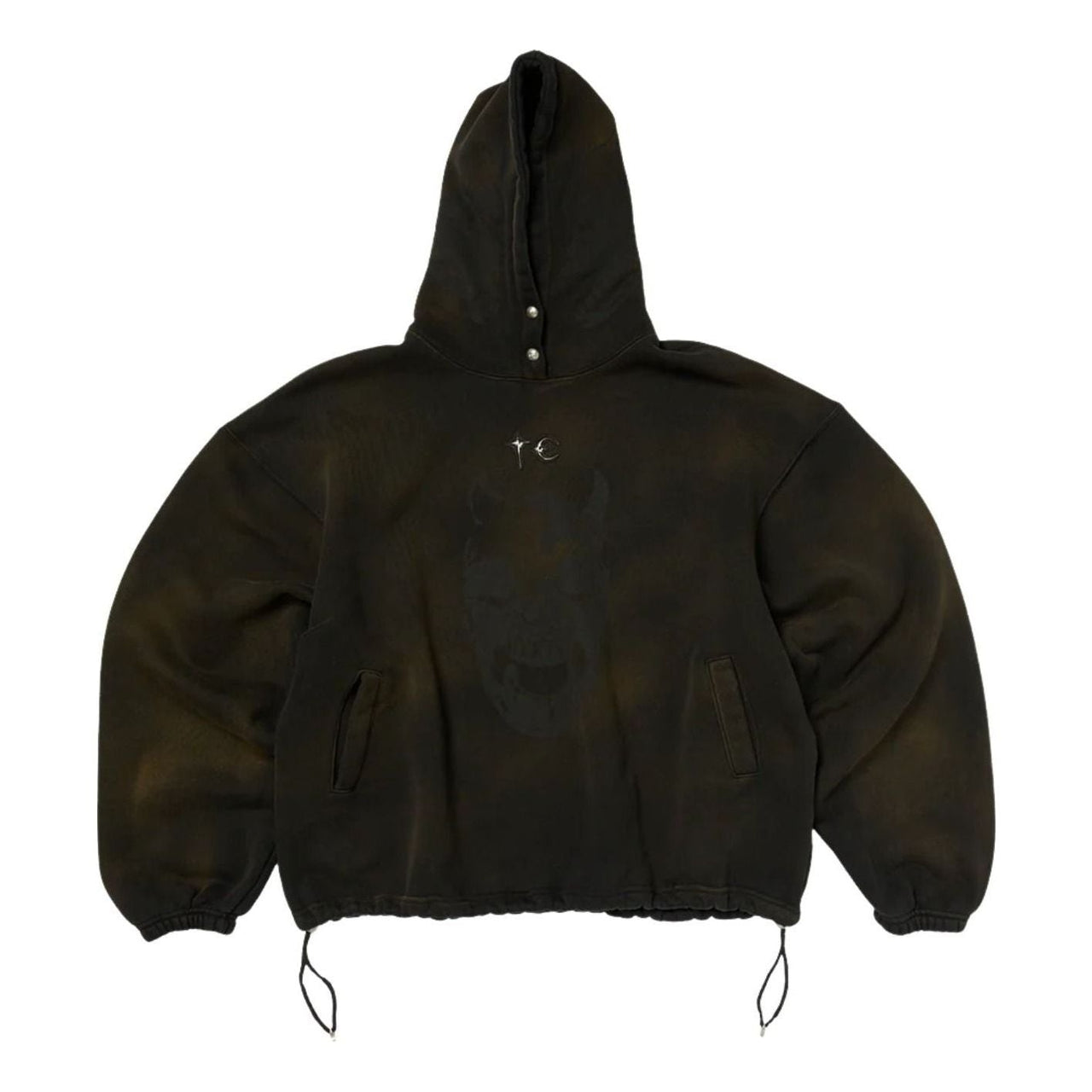 Thug Club Riding Skull Hoodie 'Brown' TC26SS0701