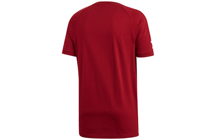 adidas originals Classic Logo Round Neck Short Sleeve Red FL8917