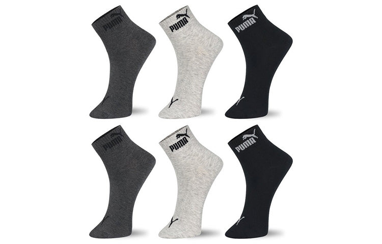 PUMA Sneaker Socks 3 pack 'Black Grey' 100002945-001