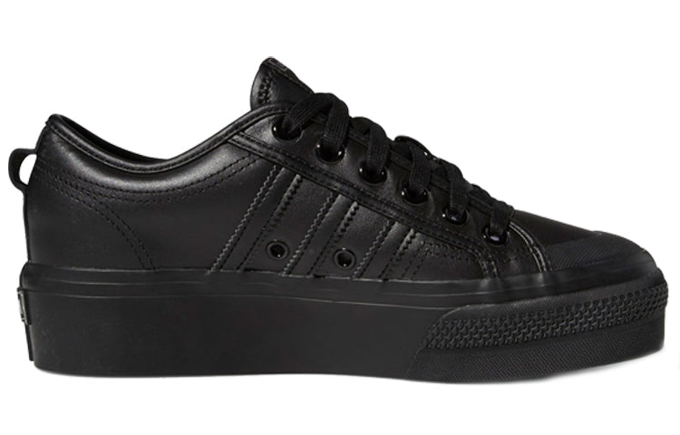 (WMNS) adidas Nizza Platform 'Triple Black' FW0266