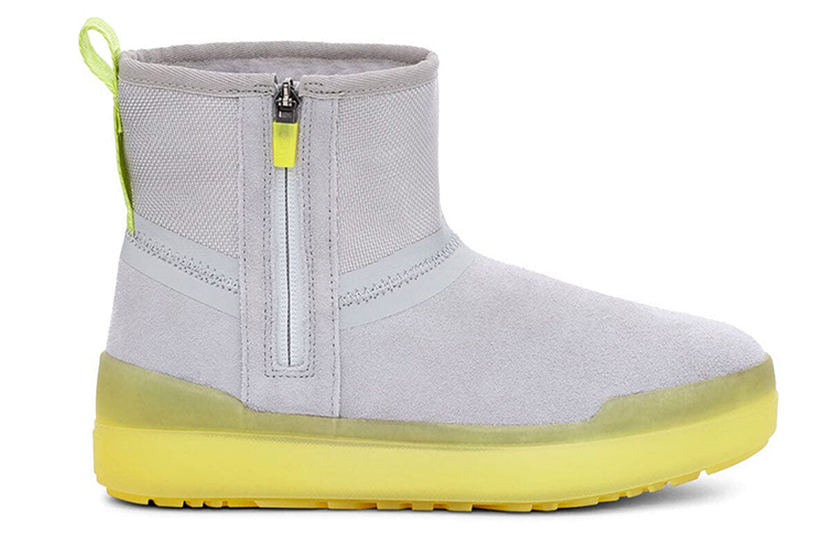 (WMNS) UGG Classic Tech Mini Snow Boots Gray 1116101-GREY