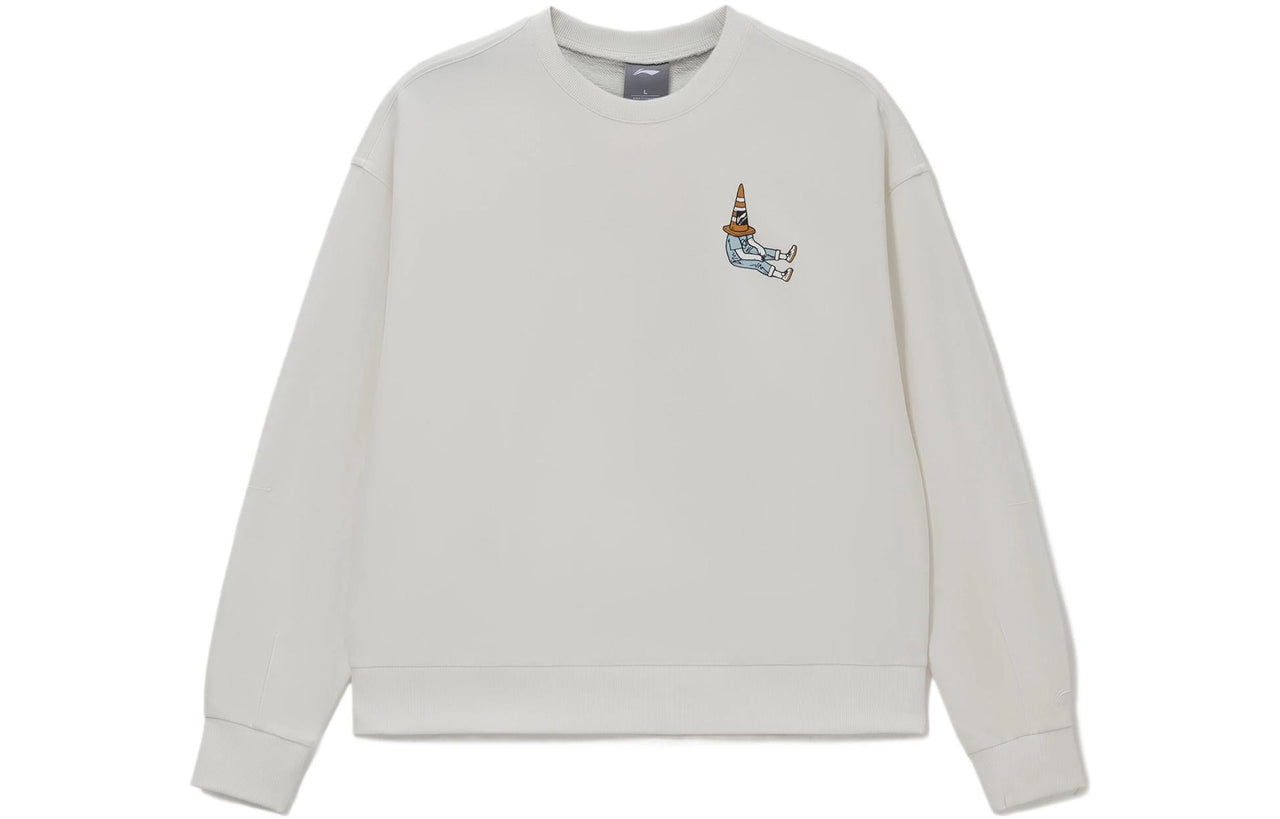 Li-Ning Skateboard Series Cartoon Printing Pullover 'Creamy White' AWDS165-2