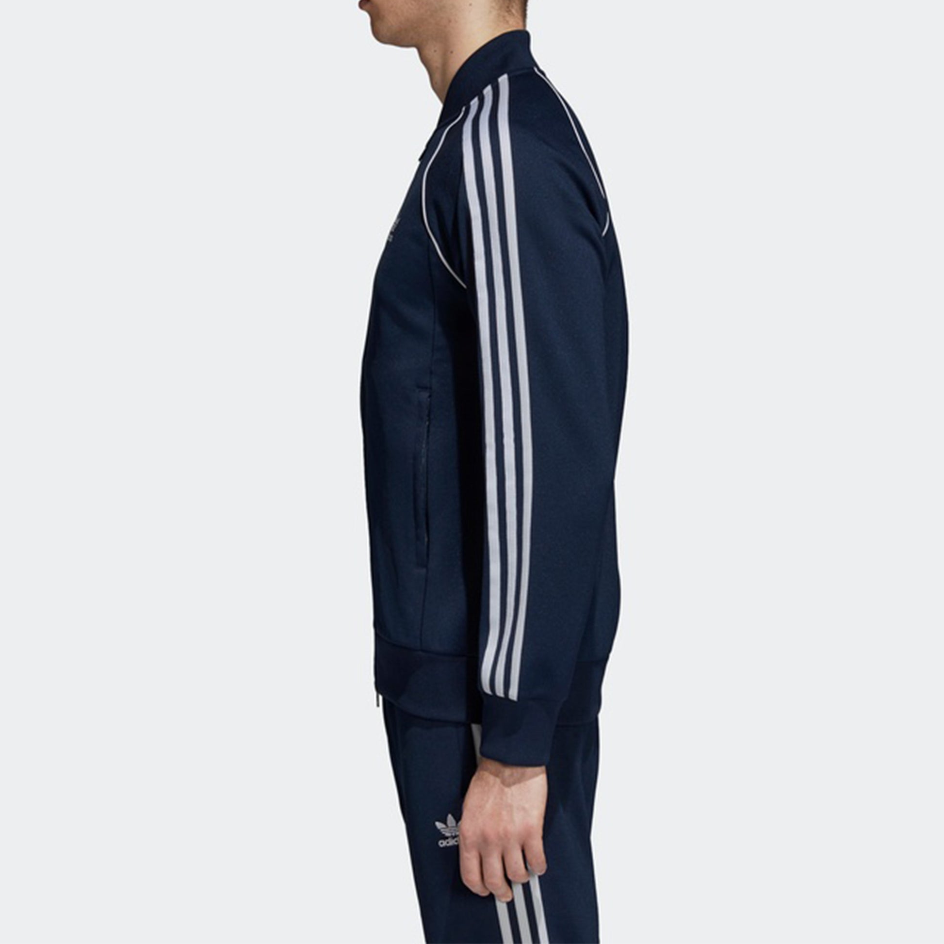 adidas originals Zipper Sports Jacket Navy Blue DH5822