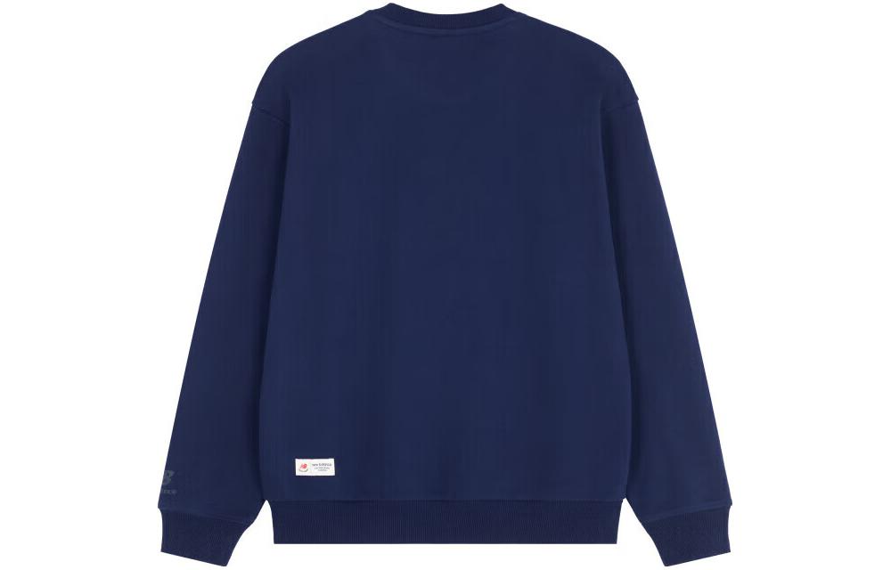 New Balance Fleece Crew Sweater Asia Sizing 'Blue White' 5CD38091-NV