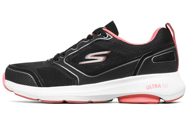 (WMNS) Skechers Go Run Viz Tech 'Black White Pink' 128031-BKCL