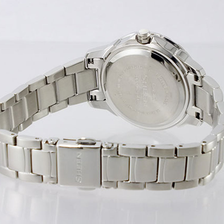 CASIO Waterproof Stainless Steel Strap Silver Analog SHE-4505SG-7ADR