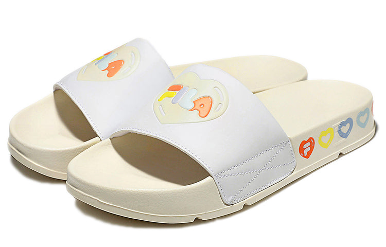 FILA Thick Sole Unisex White Korean Version Slippers 'Light  White' 1SM01619E_920