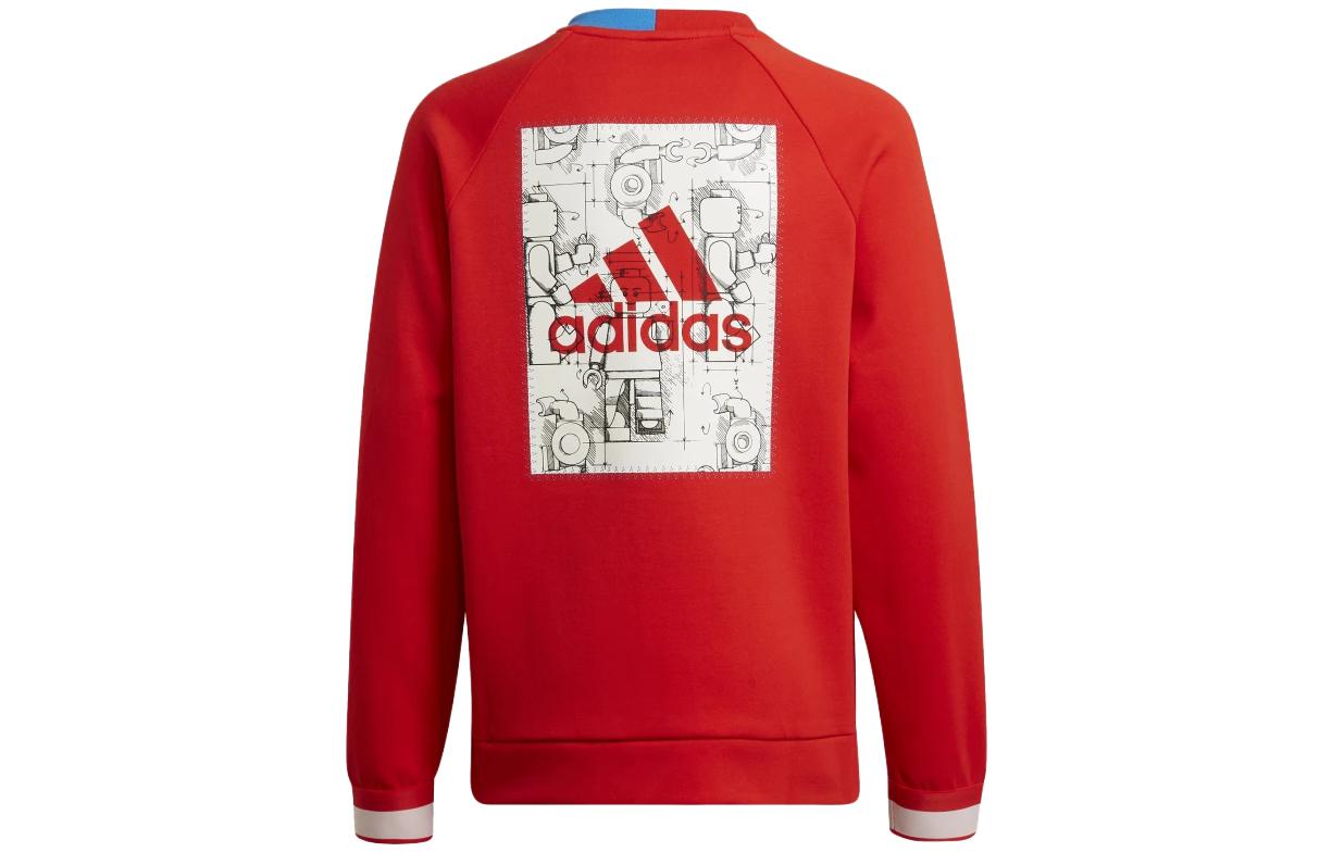 adidas Tech Pack Crew Sweater x LEGO 'Red' HM2221
