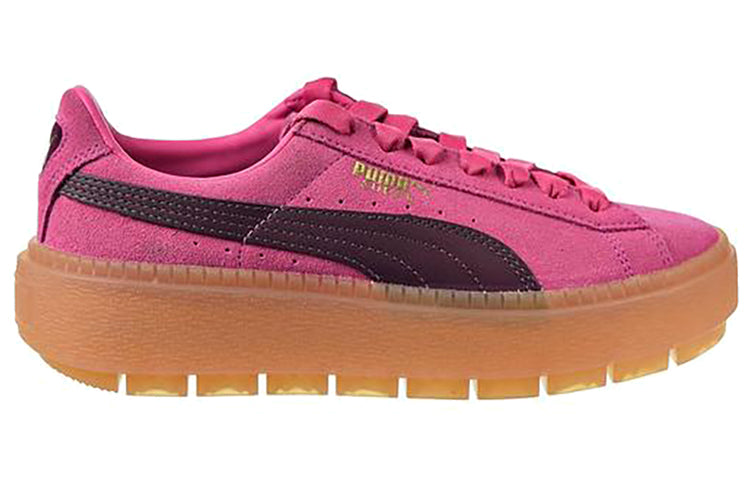 (WMNS) PUMA Suede Platform Trace 'Carmine Rose' 367057-02