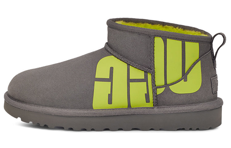 (WMNS) UGG Classic Ultra Mini Broken Logo 'Grey Green' 1126373-CKLM