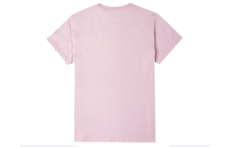 (WMNS) Converse Strawberry Printing Sports Knit Round Neck Short Sleeve Pink Purple 10023029-A03
