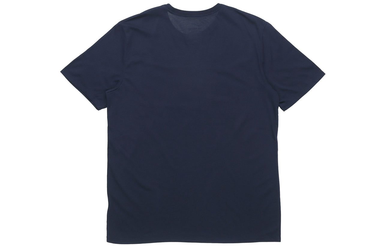 Nike Basketball Training Sports Printing Round Neck Short Sleeve Navy Blue Dark blue 768826-451