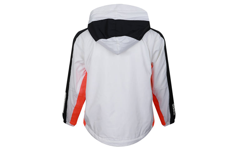(WMNS) adidas Hooded Stitching Tatting Jacket White FI6732