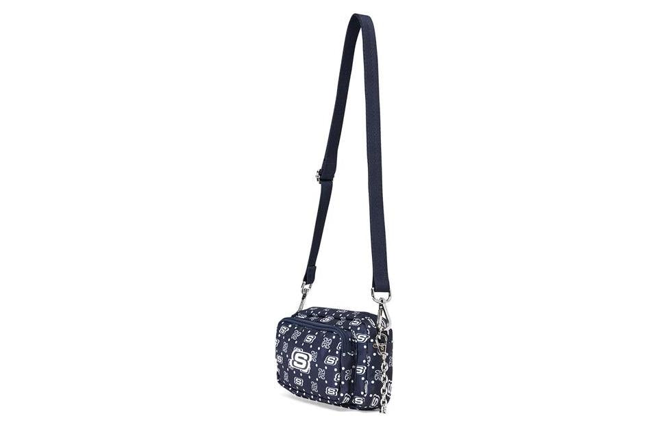 Skechers Casual Adjustable Fabric Crossbody Single Shoulder Bag 'Navy White' L422U183-0012