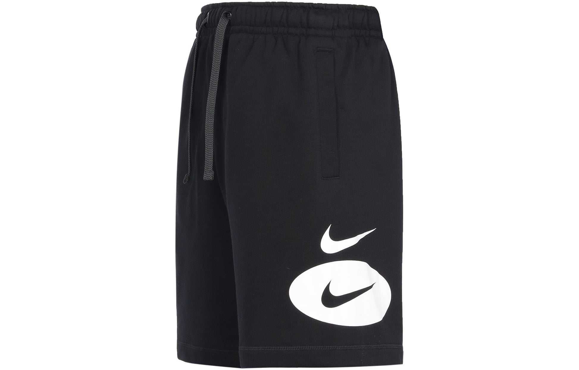 Nike Sportswear Contrasting Colors Logo Loose Lacing Casual Shorts Black DM5488-010