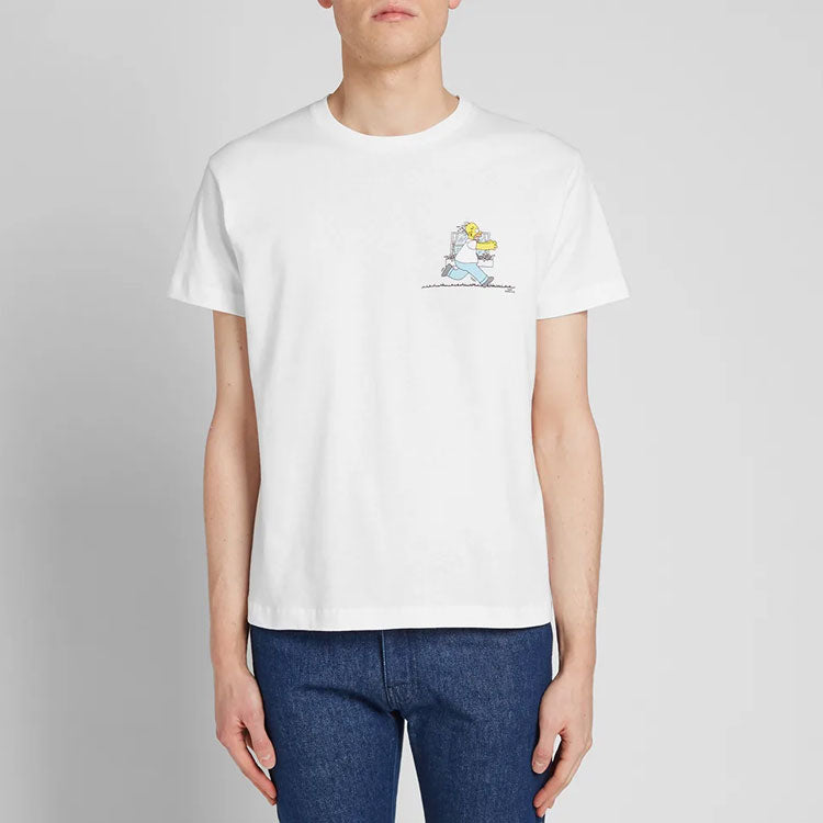 Off-White The Simpsons Printing Short Sleeve White OMAA036S191850360188