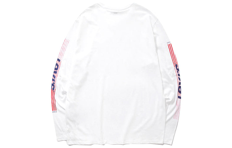 Men's Levis Stripe Alphabet Logo Long Sleeves White 22538-0043