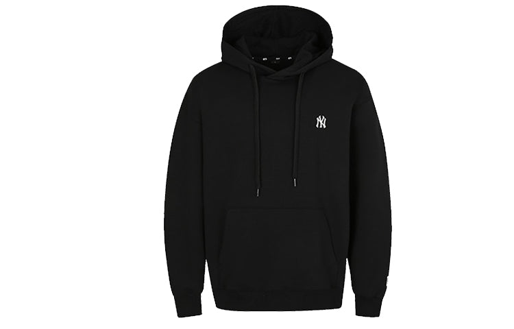 MLB New York Yankees Basic Large Logo Printing Sports hooded Long Sleeves Unisex Black 31HD03011-50L