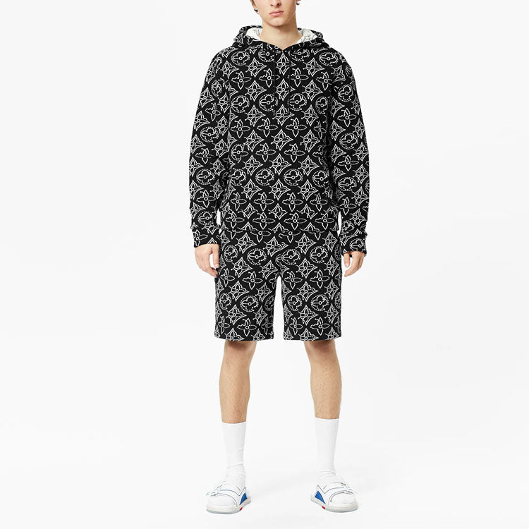 Men's LOUIS VUITTON x NBA Crossover FW21 Jacquard Full Print Classic Black 1A8X0O