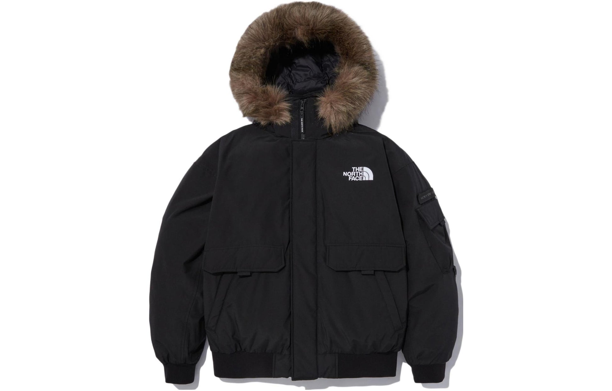 THE NORTH FACE Logo Polar Air Down Bomber Jacket 'Black' NJ1DN86A