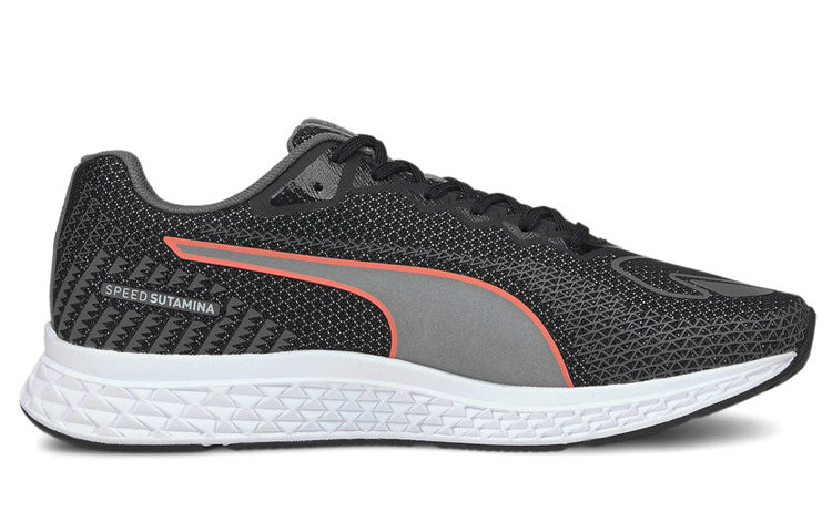 (WMNS) PUMA Speed Sutamina 2 Low-Top Sneakers Grey/Black/Red 193673-04
