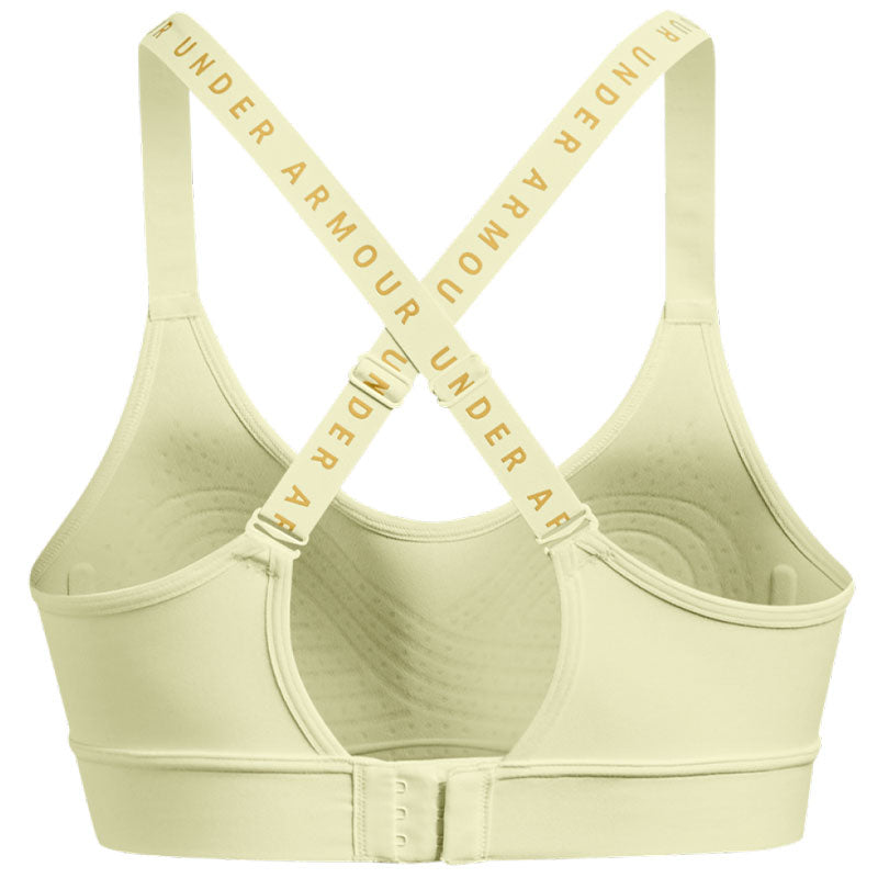 (WMNS) Under Armour Infinity Mid Covered Sports Bra 'Lemon Yellow' 1363353-785