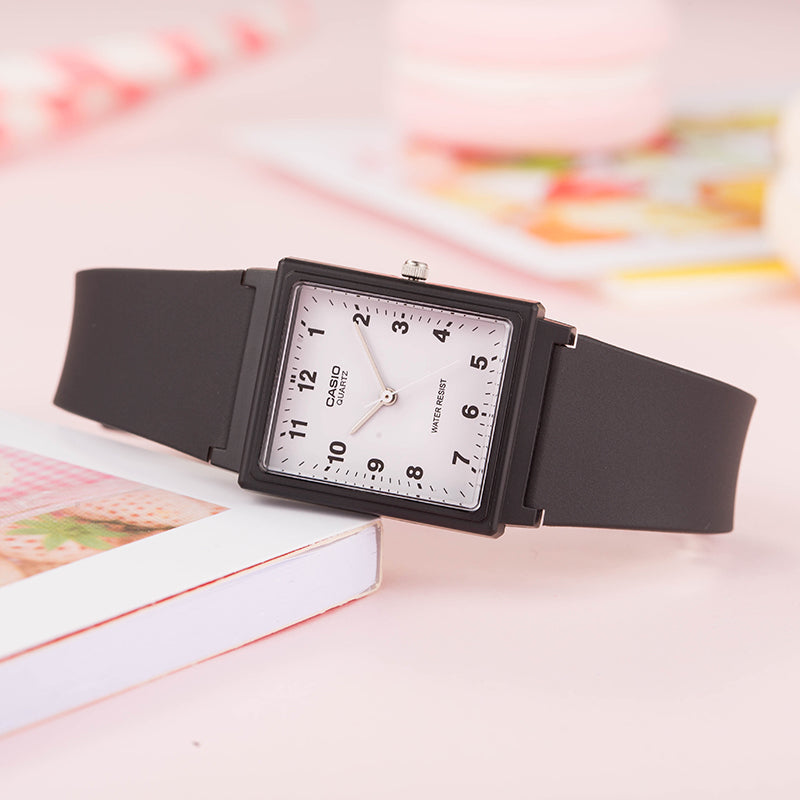 Casio Retro Fashion Analog Cube Watch 'Black' MQ-27-7BJH