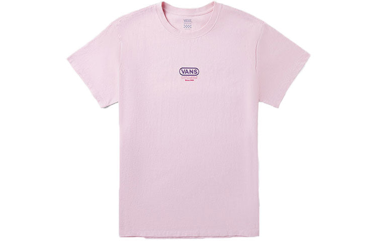 Vans SS20 Alphabet Printing Round Neck Short Sleeve Pink VN0A4BRNSYC