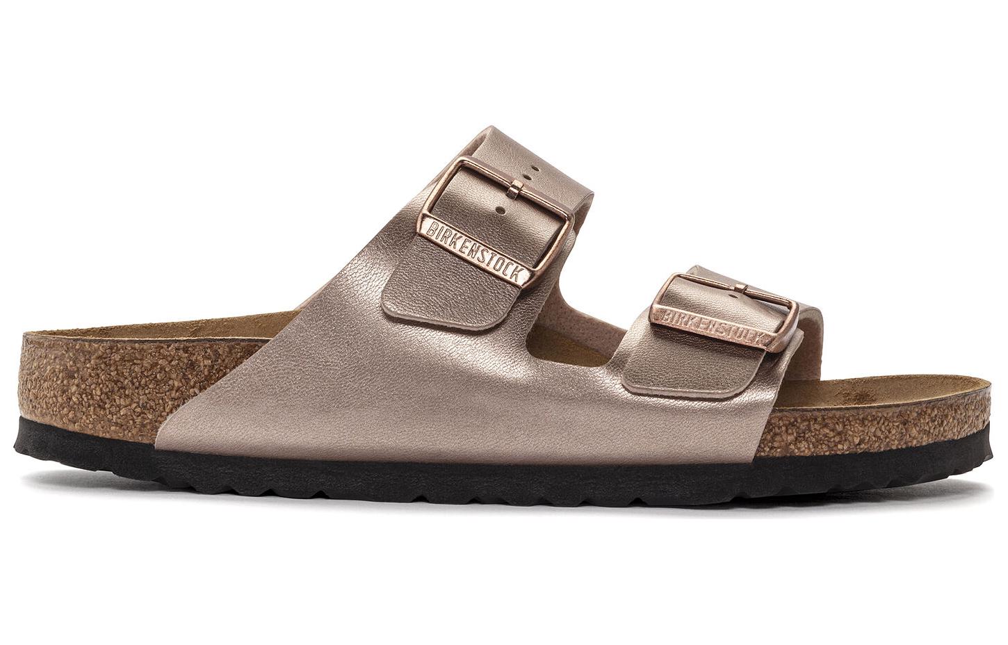 Birkenstock Arizona Birko-Flor Narrow Fit Sandals 'Copper' 1023960