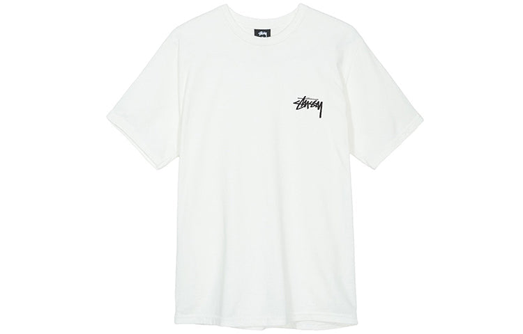 Stussy 8 Ball Tee Washed Short Sleeve Unisex White 1904394-WHITE