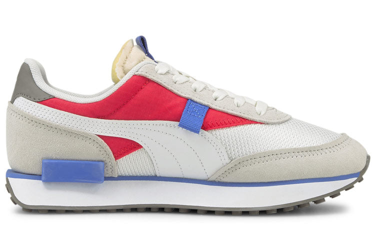 (WMNS) PUMA Future Rider Soft Low 'White Blue Red' 381141-01