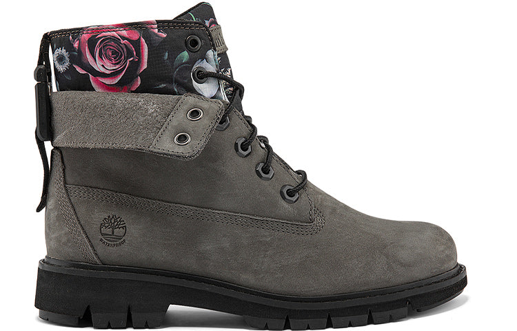(WMNS) Timberland Lucia Way 6 Inch Waterproof Roll Top Boots 'Grey and Floral' A2KURW