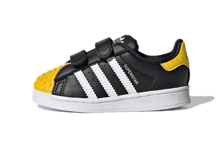 (TD) adidas x LEGO Superstar 'Core Black Yellow' GX3384