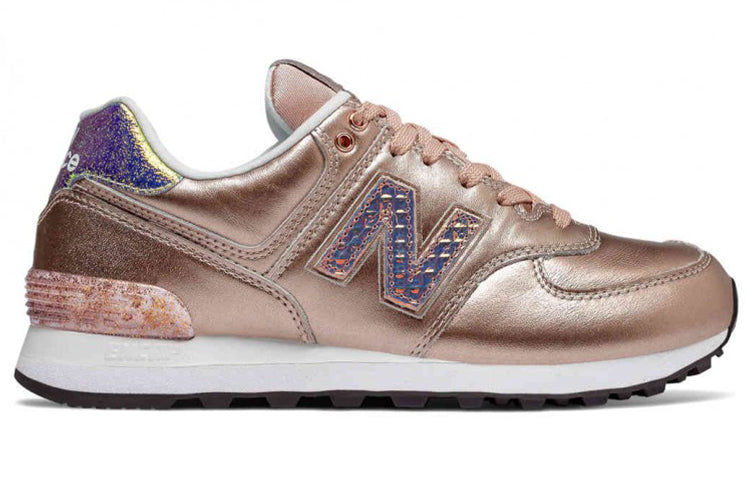 (WMNS) New Balance 574 Series Glitter Punk RoseGold WL574NRG