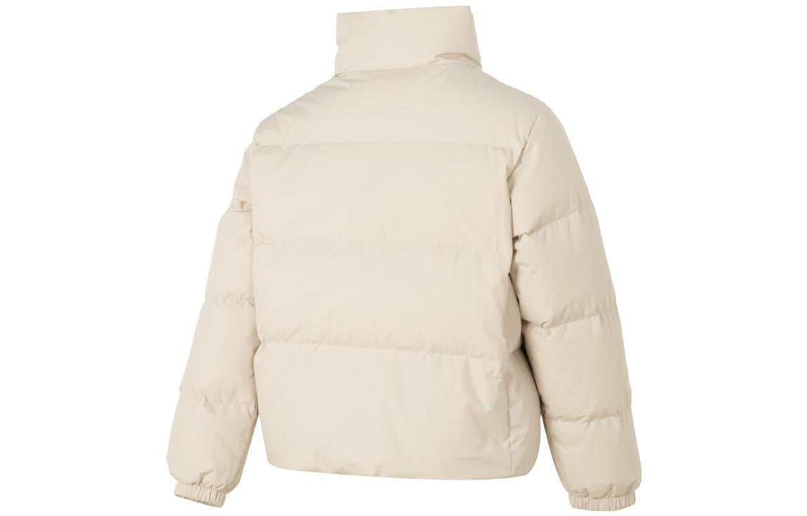 (WMNS) New Balance Classic Short Puffer Jacket Asia Sizing 'Beige' NPD4E152-LBE