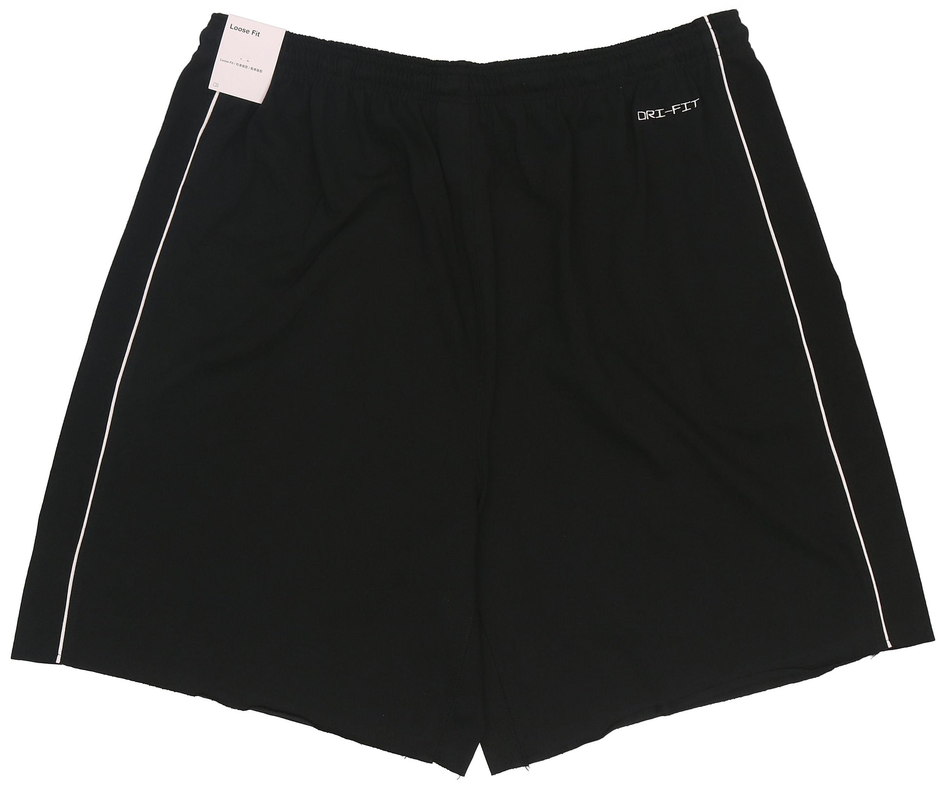 Nike Solid Color Lacing Elastic Breathable Sports Shorts Black DH7384-010