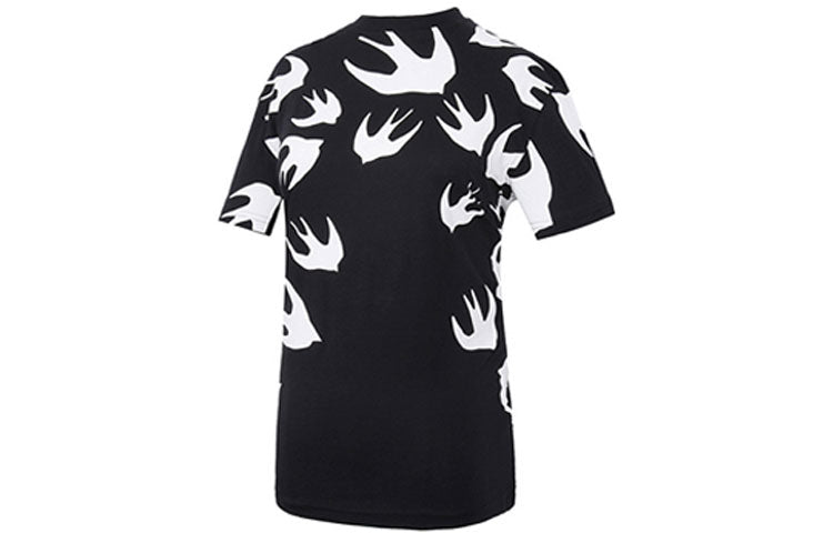 McQ Alexander McQueen Classic Swallow Pattern Short Sleeve Unisex Black 318978-RGH79-1000