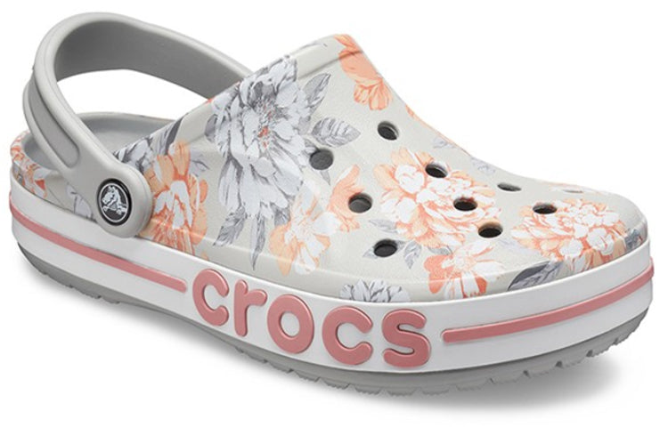Crocs Bayaband Beach light grey Flowers Sandals 206232-0GN