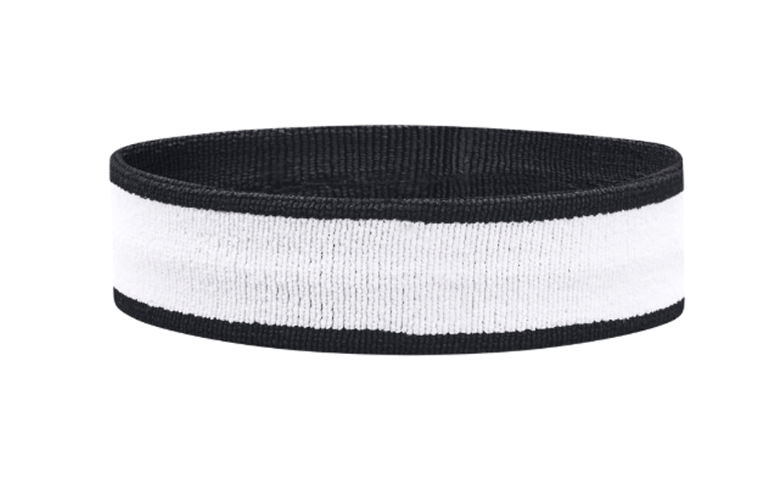 Under Armour Performance Terry Headband 'White Black' 1373118-102