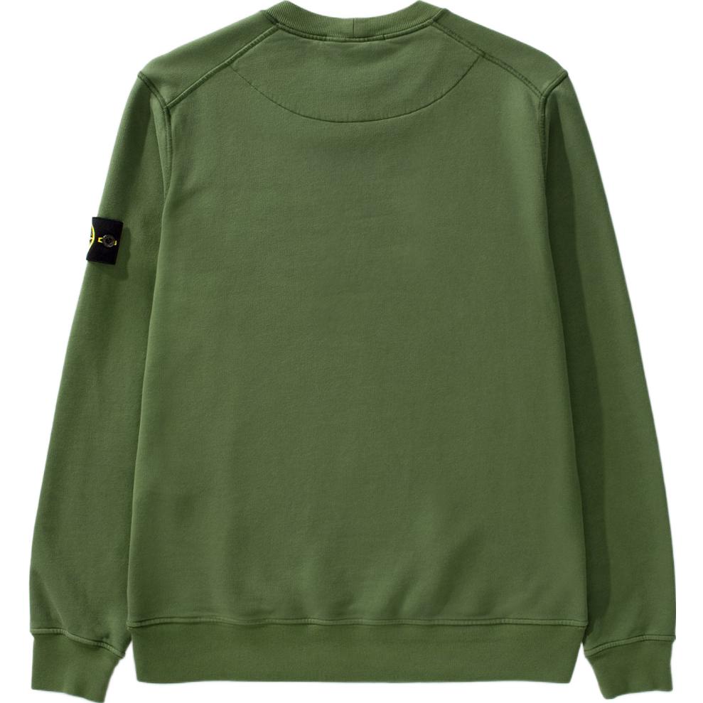 STONE ISLAND Garment Dyed Classic Sweatshirt 'Olive' 771563020-V0058