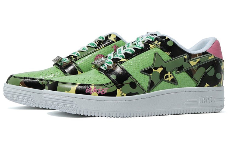 A Bathing Ape Bape Sta 'Camo Green Pink' 1H23-191-911-GREN