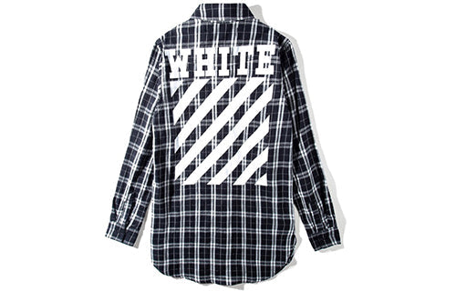 Off-White C O VIRGIL ABLOH FW 16FW Black White Plaid Shirt 'Black White' OW-SS18-051