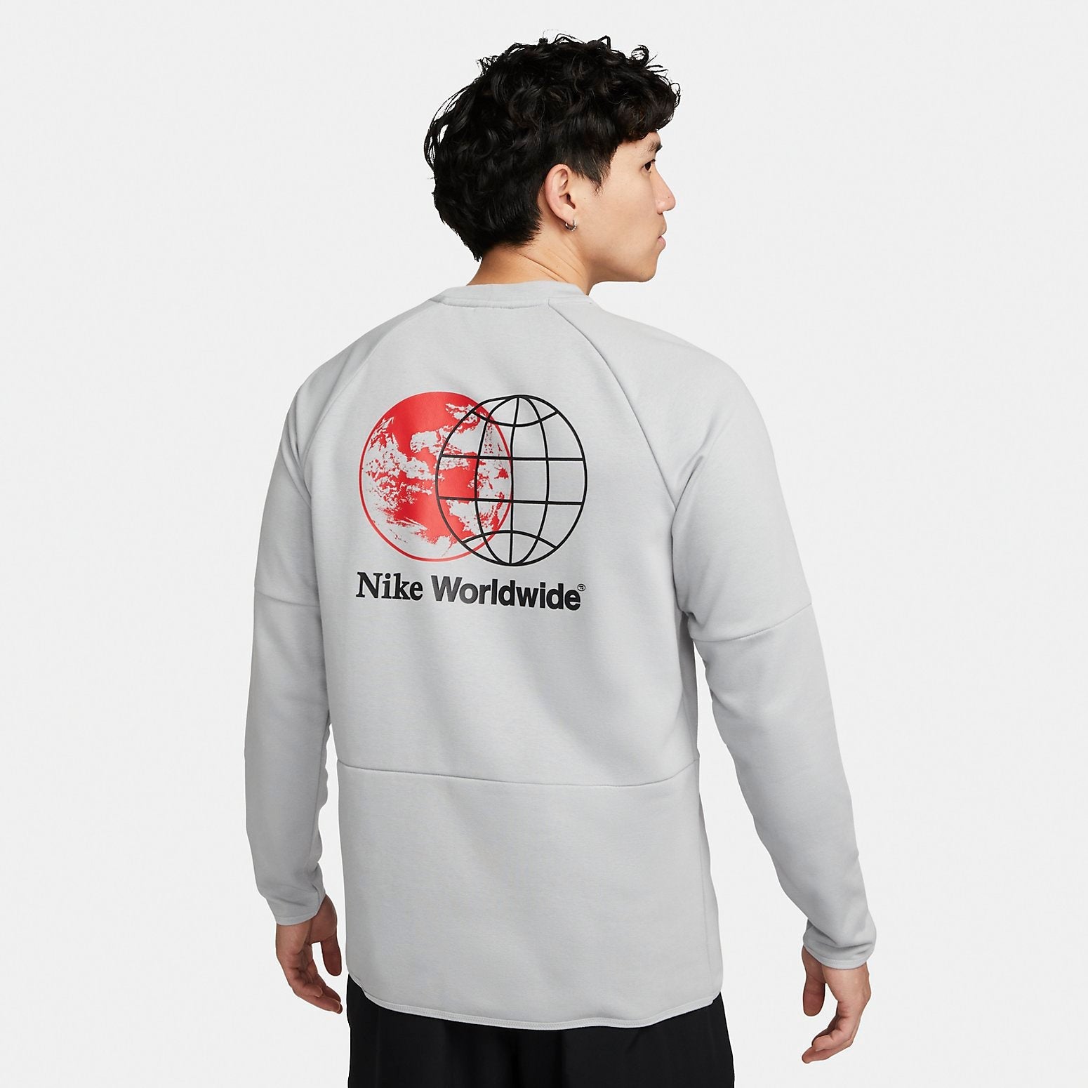 Nike DRI-FIT GFX Crewneck Sweatshirt 'Grey' DV9828-077