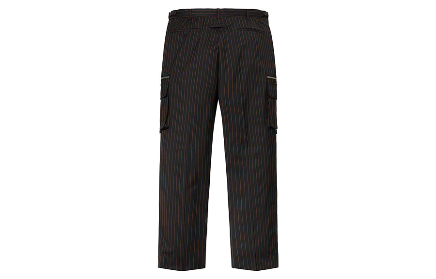 Supreme SS19 x Jean Paul Gaultier Pinstripe Cargo Suit Pant Black SUP-SS19-781