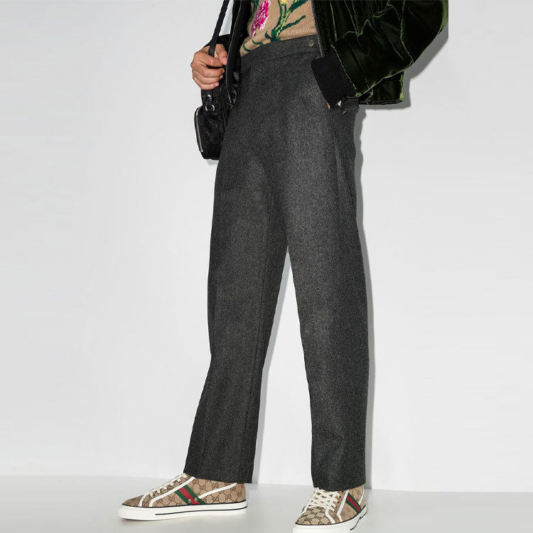 Gucci Flannel Mushroom Pants 'Grey' 636354-ZAFKR-1078