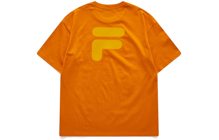 Fila FUSION Casual Sports Round Neck Short Sleeve Couple Style Orange T11U126110F-OR